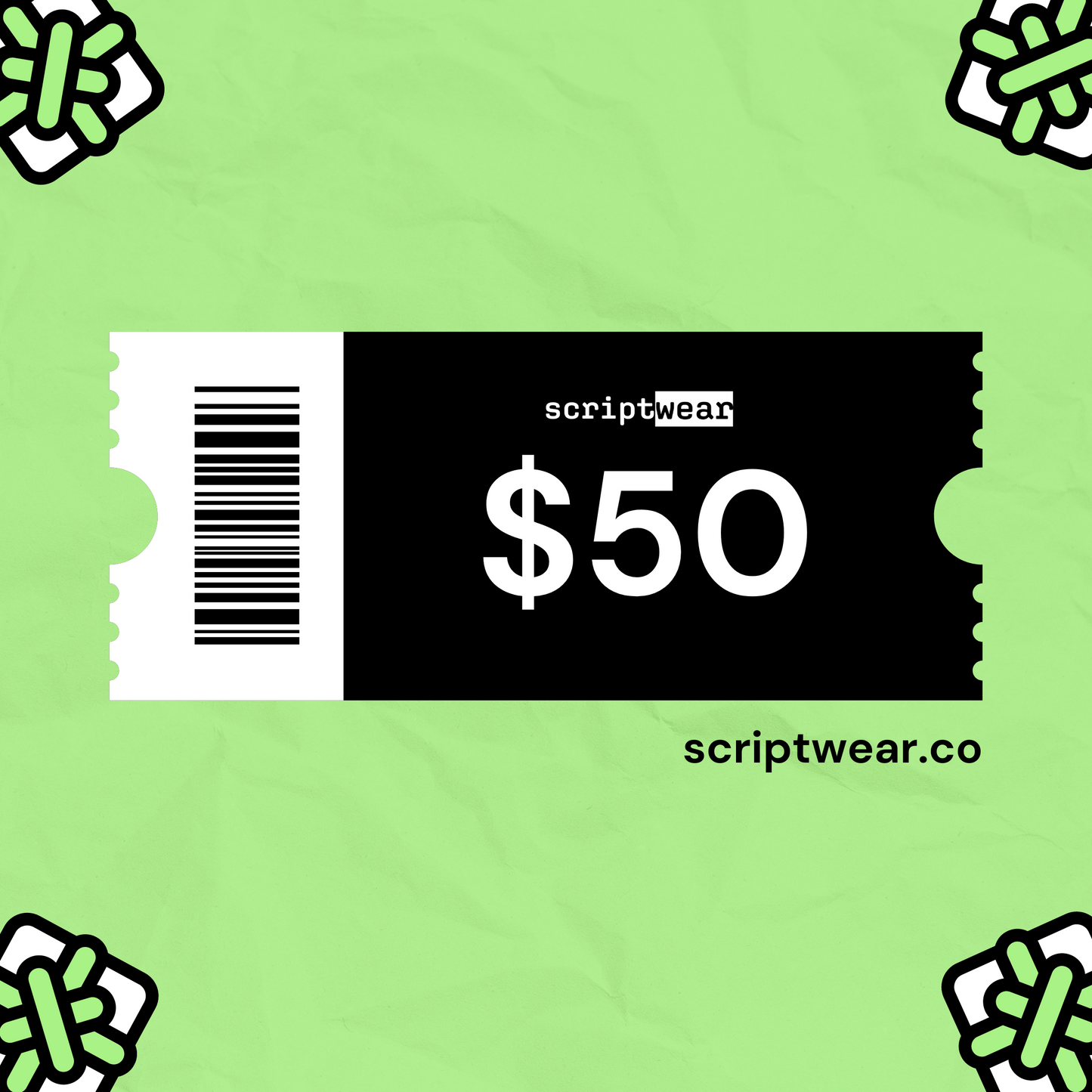 $50 Scriptwear B-Day Digital Gift Card