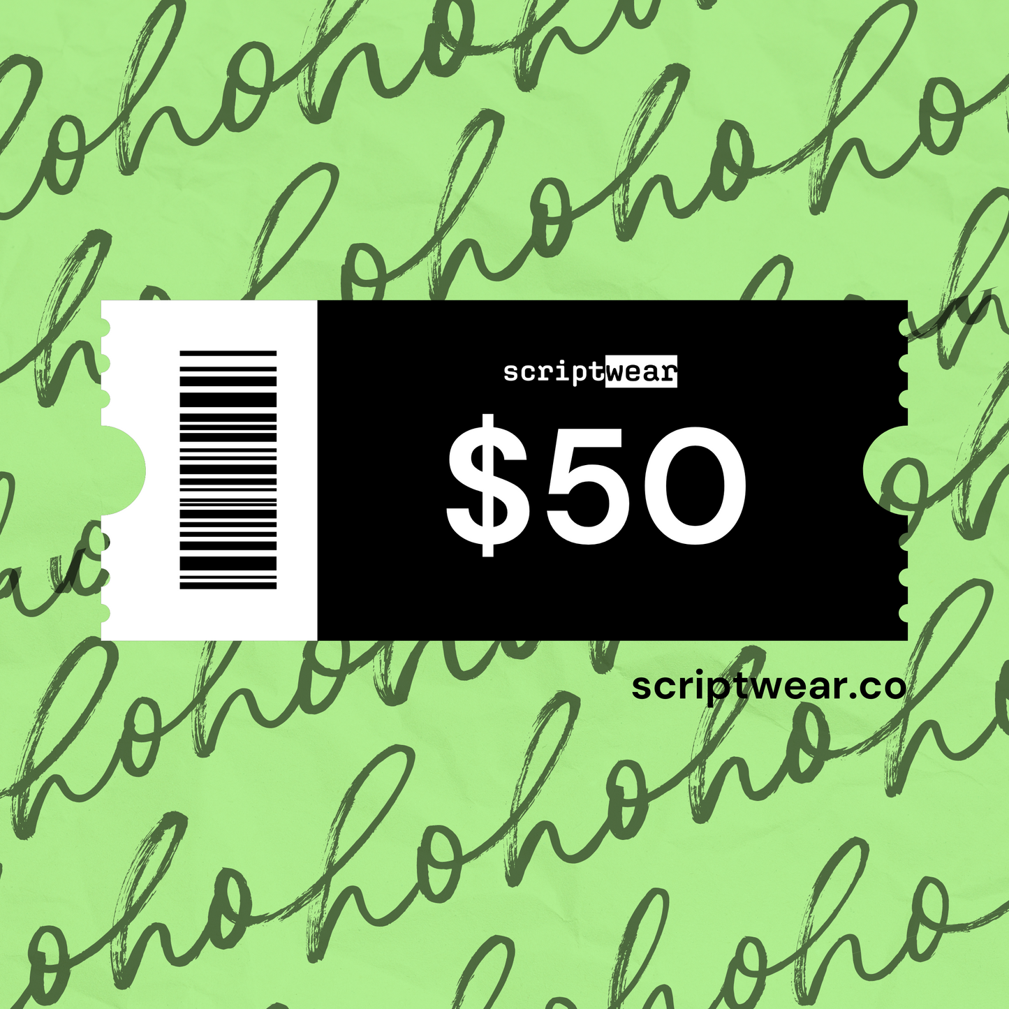 $50 Scriptwear Xmas Digital Gift Card