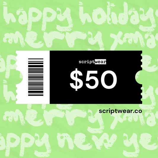 $50 Scriptwear Happy Holidays Digital Gift Card