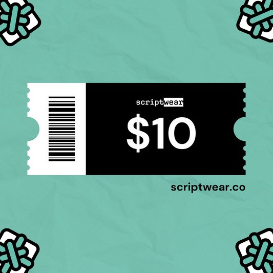 $10 Scriptwear B-Day Digital Gift Card