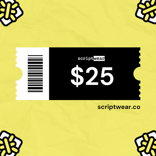 $25 Scriptwear B-Day Digital Gift Card