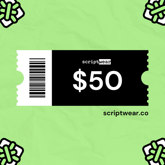 $50 Scriptwear B-Day Digital Gift Card