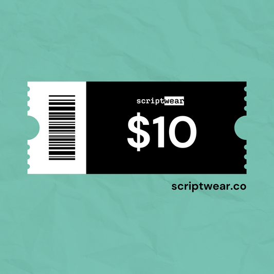 $10 Scriptwear Digital Gift Card