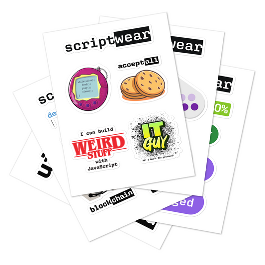 Scriptwear Sticker Collection (25 Stickers)