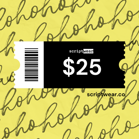 $25 Scriptwear Xmas Digital Gift Card