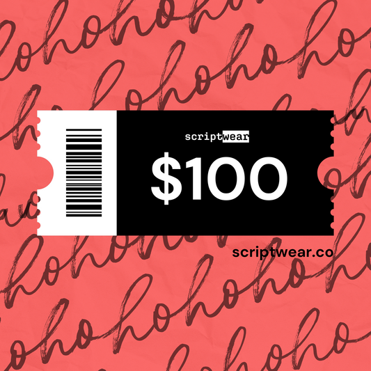 $100 Scriptwear Xmas Digital Gift Card