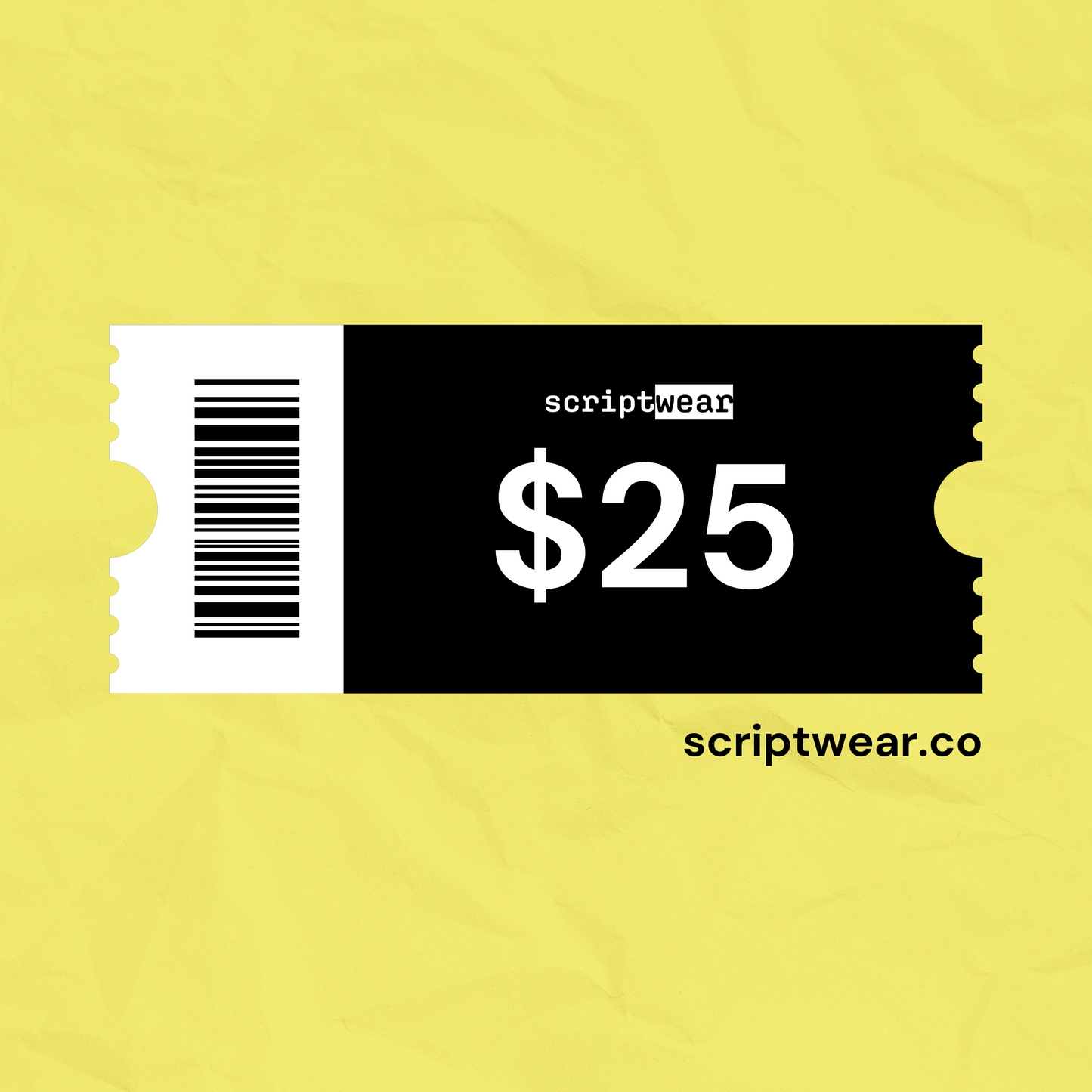 $25 Scriptwear Digital Gift Card