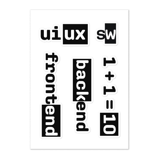 Classic Scriptwear Sticker Pack